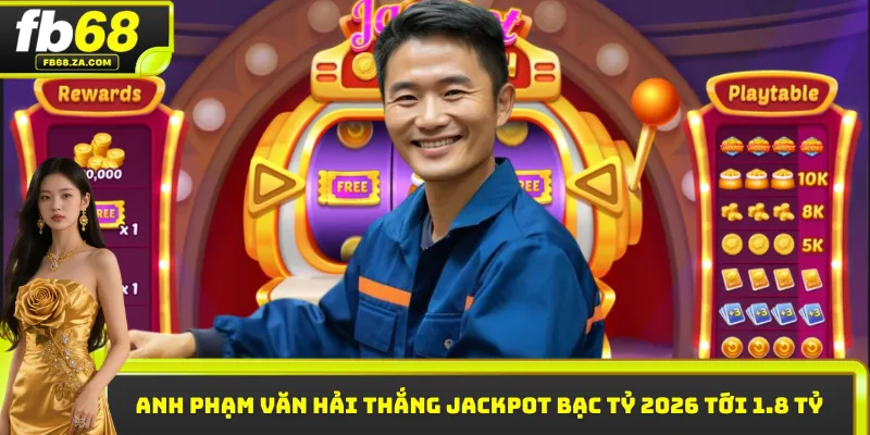 Anh Phạm Văn Hải thắng jackpot bạc tỷ 2026 lên tới 1.8 tỷ