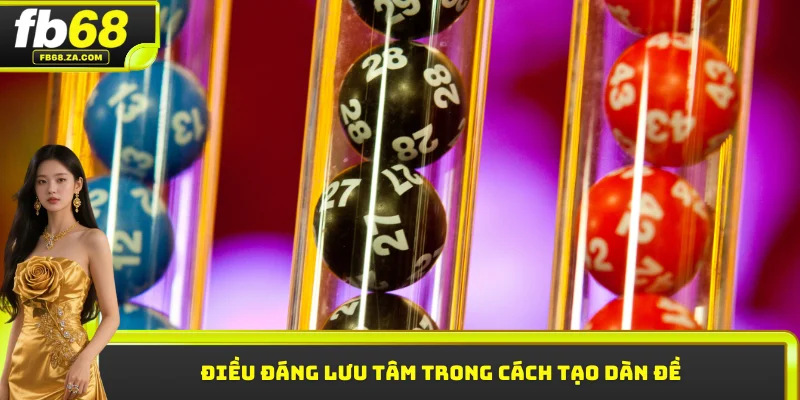 Điều đáng lưu tâm trong cách tạo dàn đề